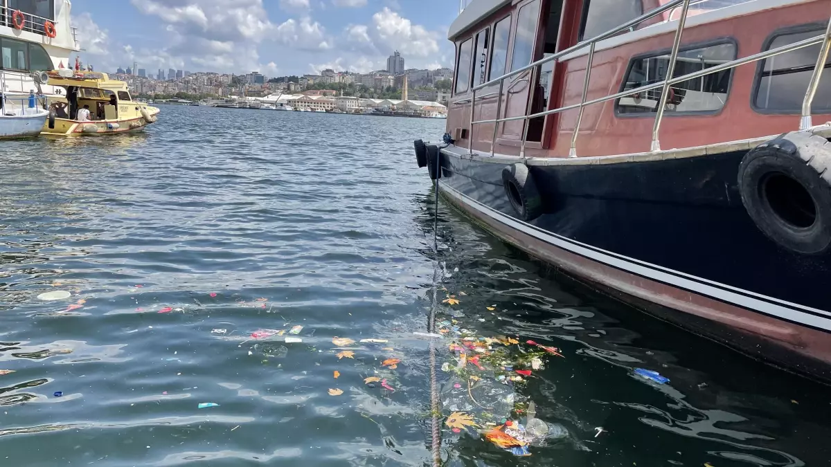 Fatih\'te kıyıya vuran çöplerin oluşturduğu kirlilik çevredekileri rahatsız etti