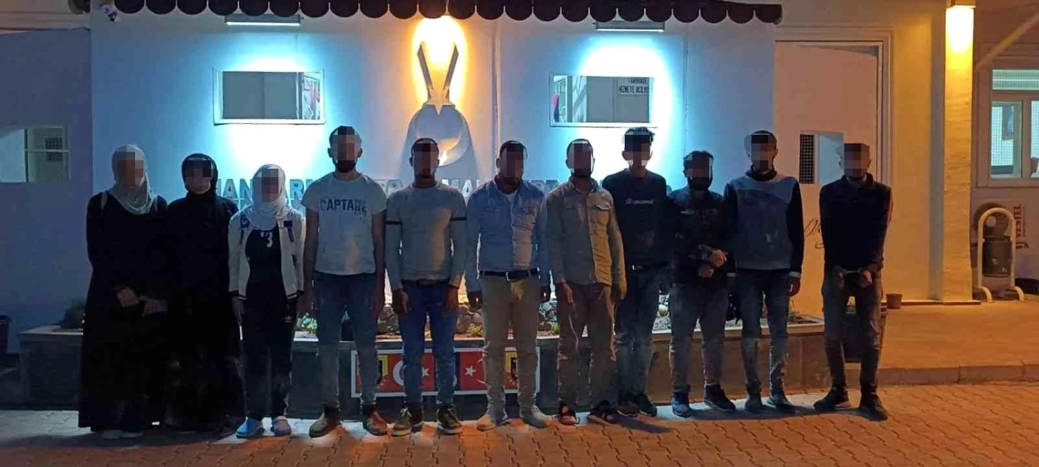 Gaziantep\'te 10 düzensiz göçmen yakalandı