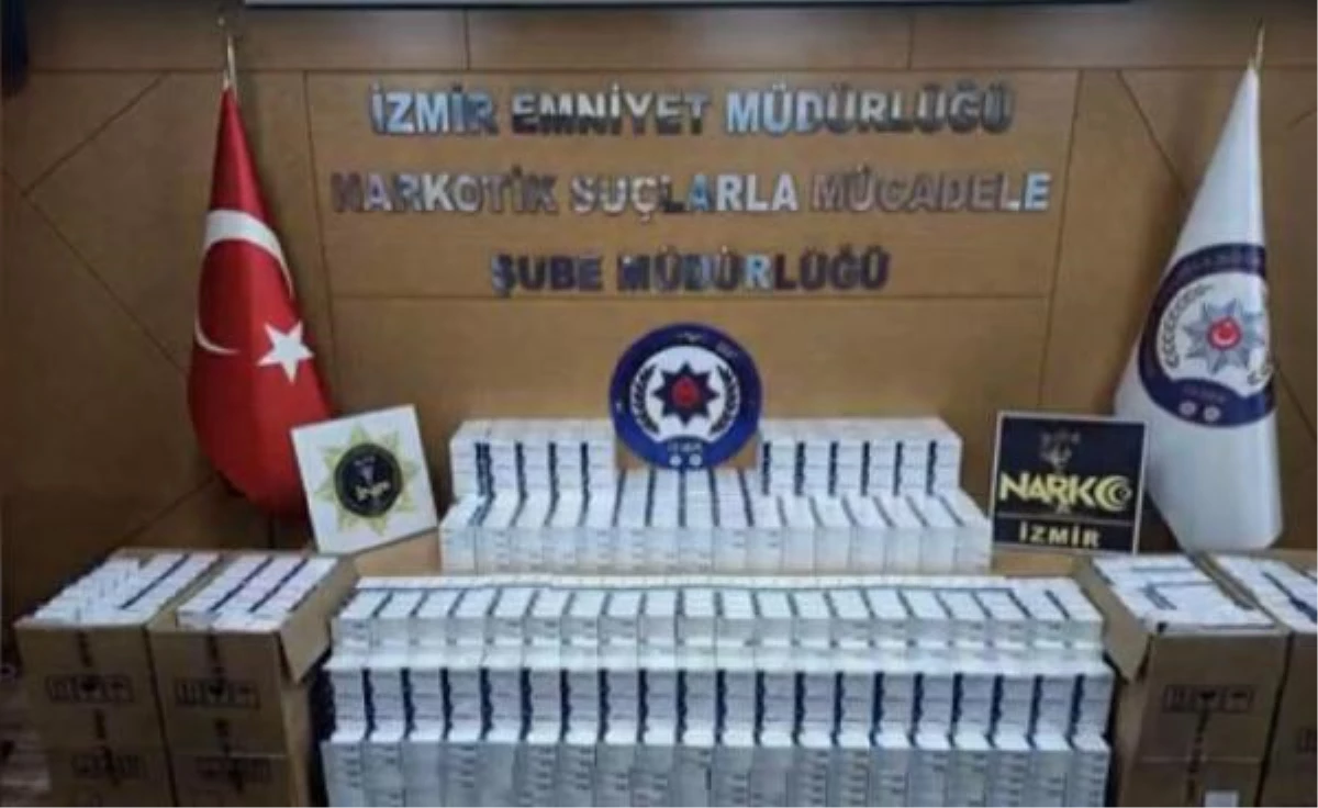 Son dakika haberleri | İzmir\'de 282 bin 117 sentetik ecza hap ele geçirildi, 4 gözaltı