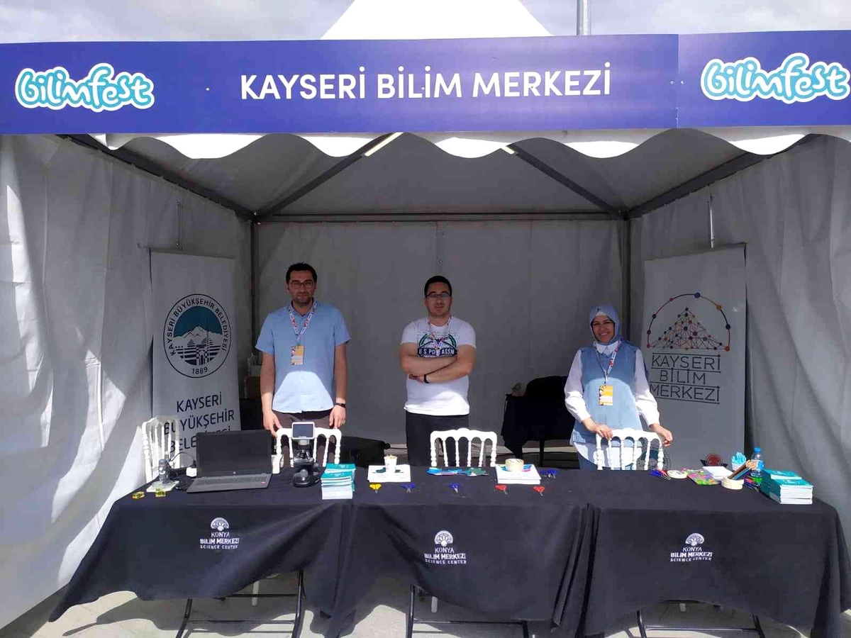 Kayseri Bilim Merkezi, Konya Bilimfest\'te ilgi odağı oldu