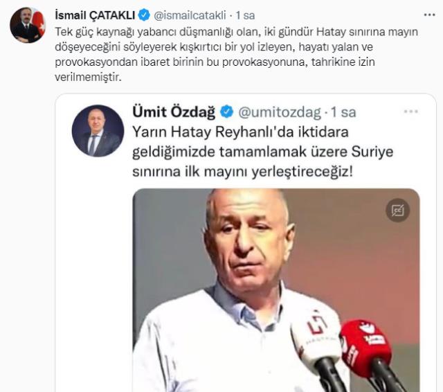 Özdağ kendisini şehre sokmayan valiye 'Anayasal suç işliyorsun' dedi, Hatay Valisi'nden yanıt gecikmedi Özdağ kendisini şehre sokmayan valiye 'Anayasal suç işliyorsun' dedi, Hatay Valisi'nden yanıt gecikmedi