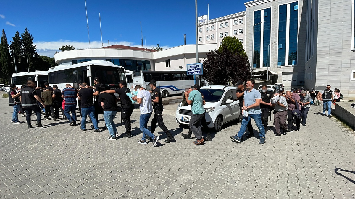 Samsun merkezli dolandırıcılık operasyonunda yakalanan şüphelilerden 26\'sı serbest
