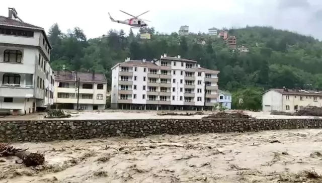 Son dakika haber! Selin vurduğu Bozkur'ta vatandaşlar helikopterle tahliye edildi