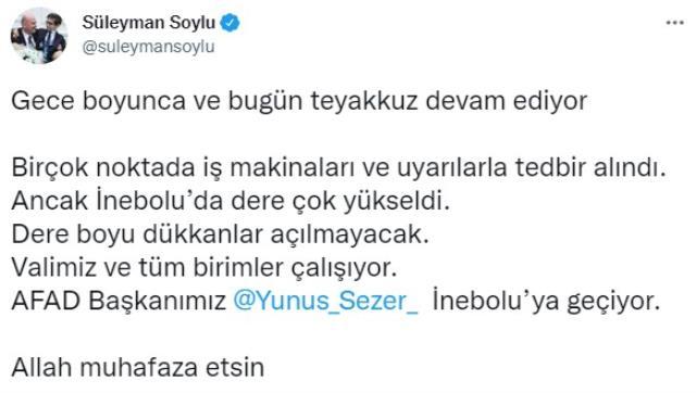 Son dakika! İnebolu'da sel nedeniyle 2 köprü çöktü; vatandaşlara 'Dükkan açmayın, üst katlara çıkın' uyarısı yapılıyor Son dakika! İnebolu'da sel nedeniyle 2 köprü çöktü; vatandaşlara 'Dükkan açmayın, üst katlara çıkın' uyarısı yapılıyor