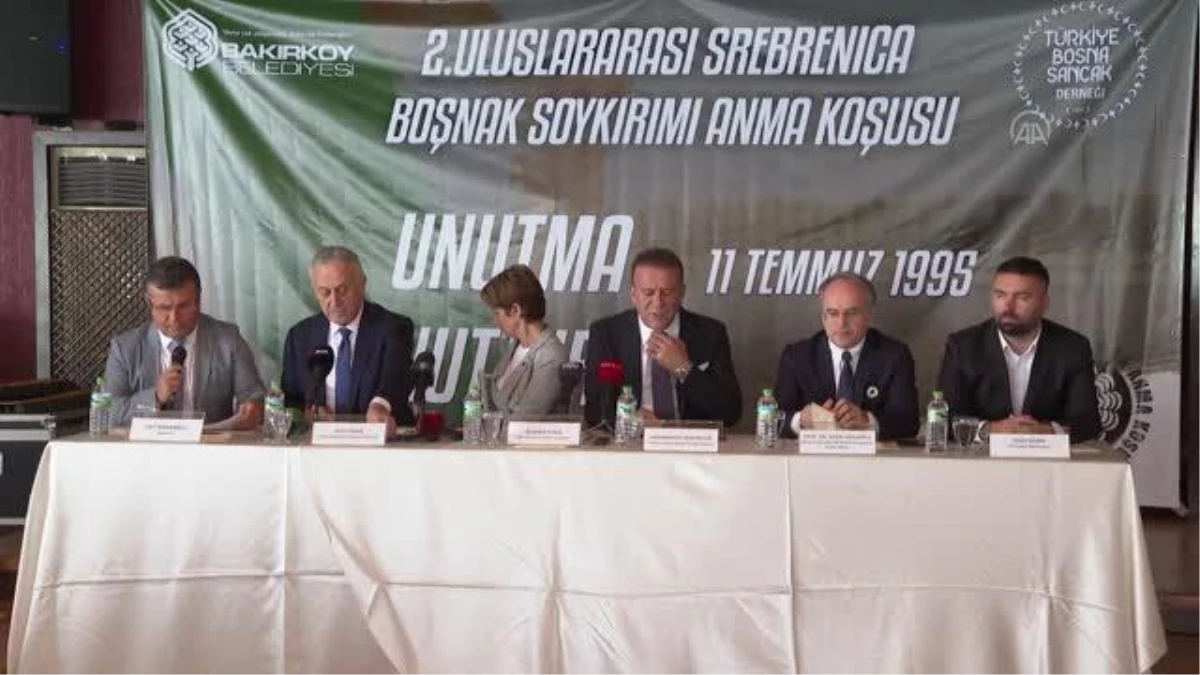 Uluslararası Srebrenitsa Boşnak Soykırımı Anma Koşusu\'nun basın toplantısı yapıldı