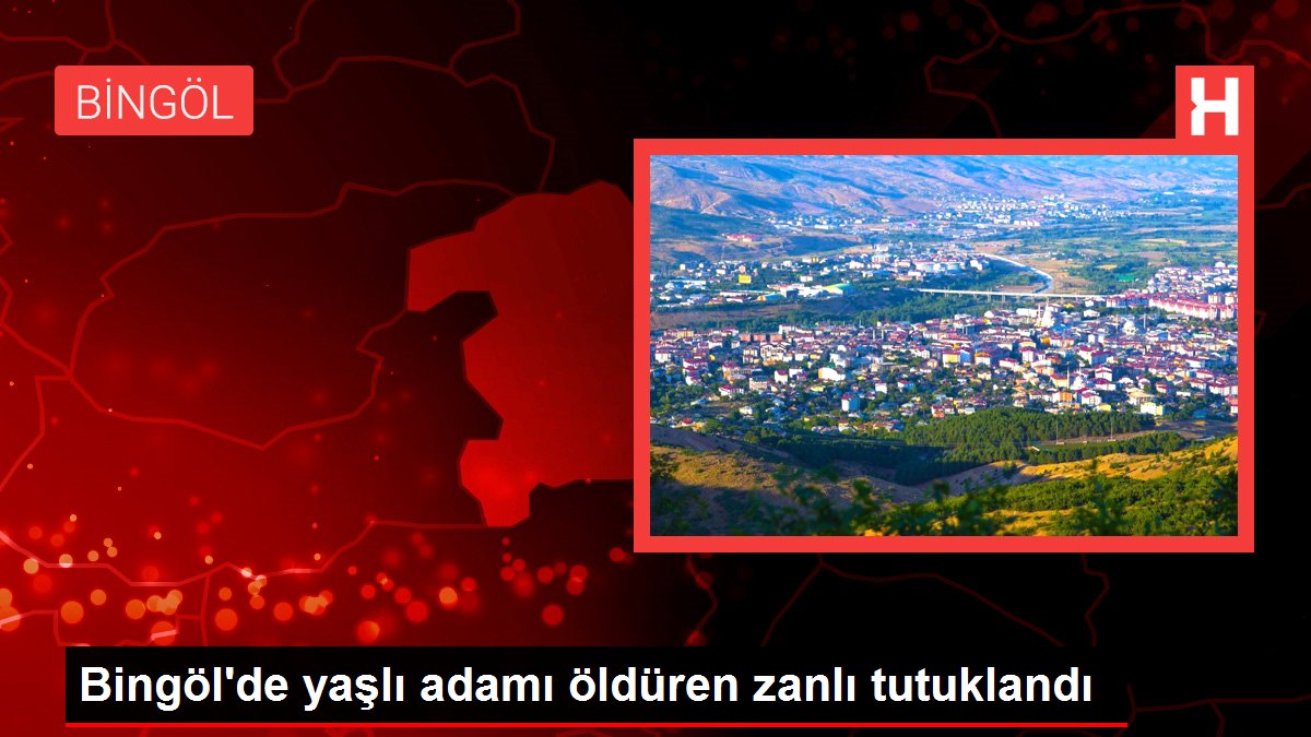 Bingöl'de yaşlı adamı öldüren zanlı tutuklandı