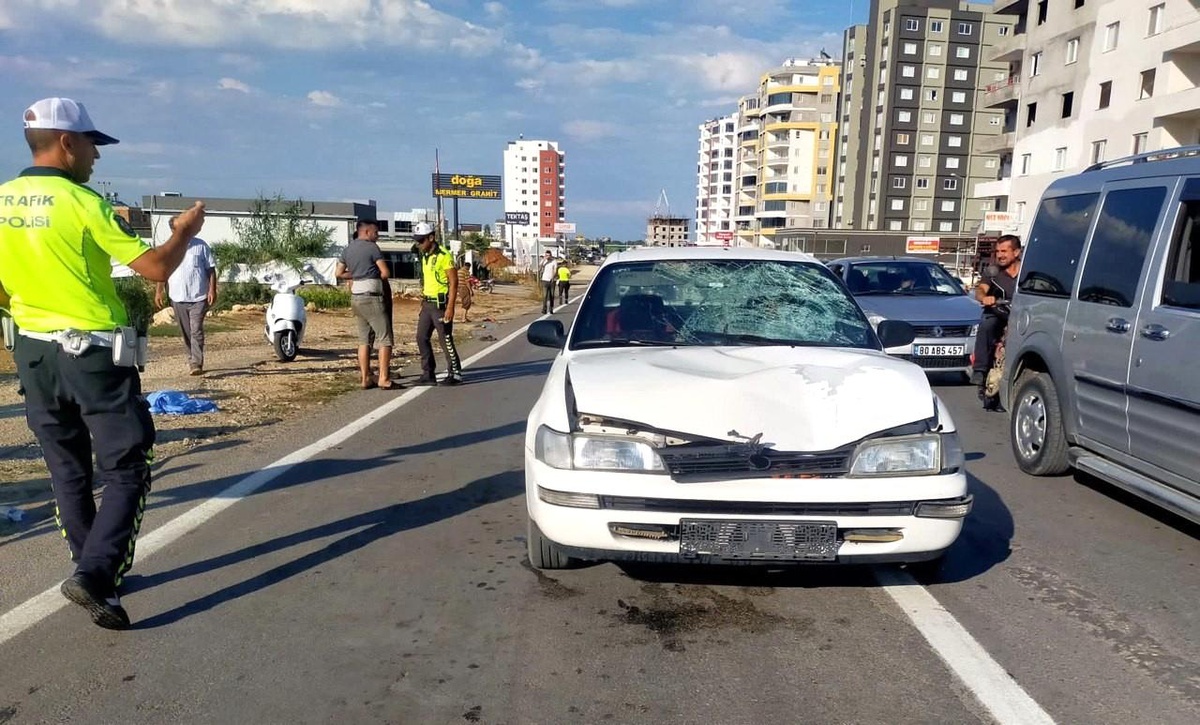 Son dakika haberi... Mersin\'de otomobilin çarptığı kişi hayatını kaybetti