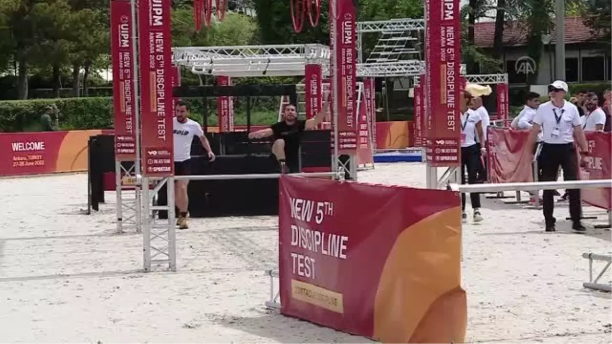 Modern pentatlonda engel disiplini test edildi