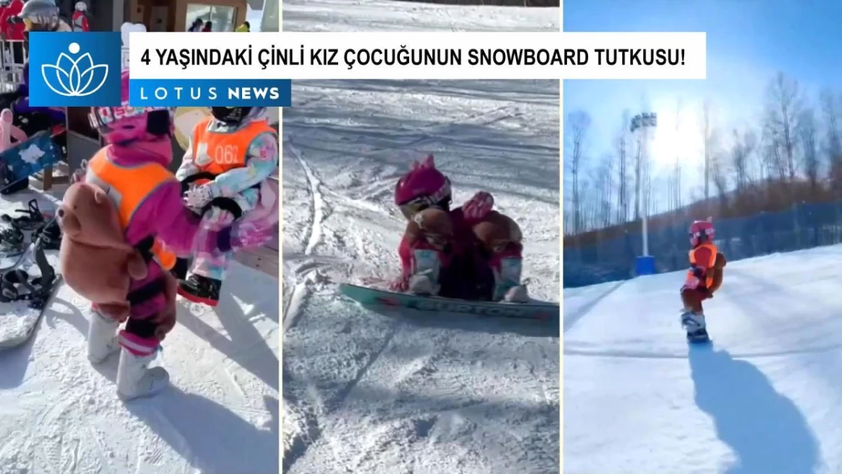 Video: 4 Yaşındaki Çinli Kız Çocuğunun Snowboard Tutkusu