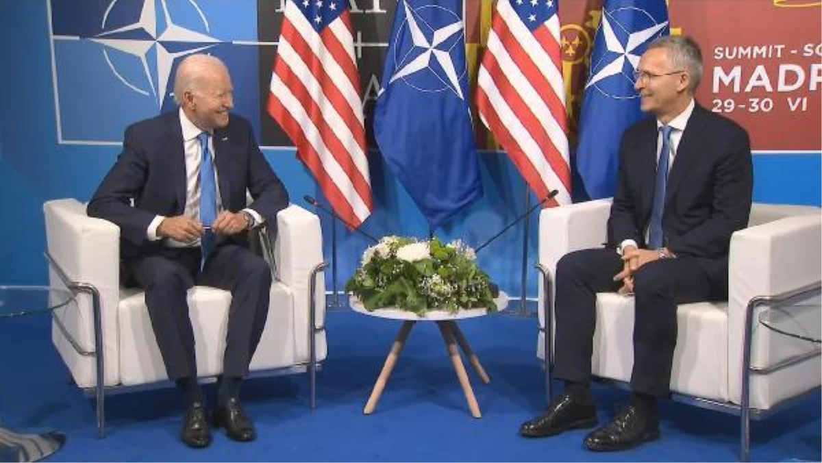 Biden, NATO Genel Sekreteri Stoltenberg tarafından karşılandı