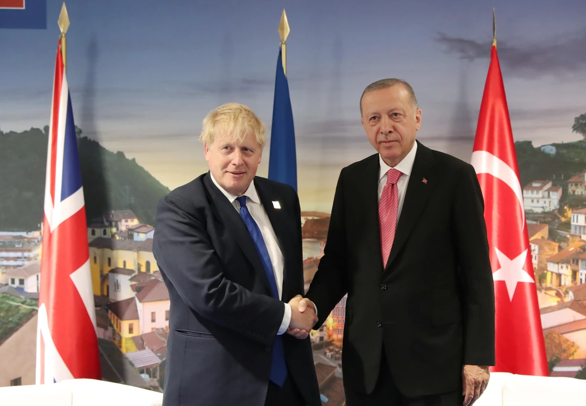 Cumhurbaşkanı Erdoğan\'ın İngiltere Başbakanı Johnson ile görüşmesi sona erdi
