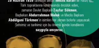 Hatay Büyükşehir Belediyesi'nden Hatay'ın Tarihi İsimlerini Yaşatacak Adım