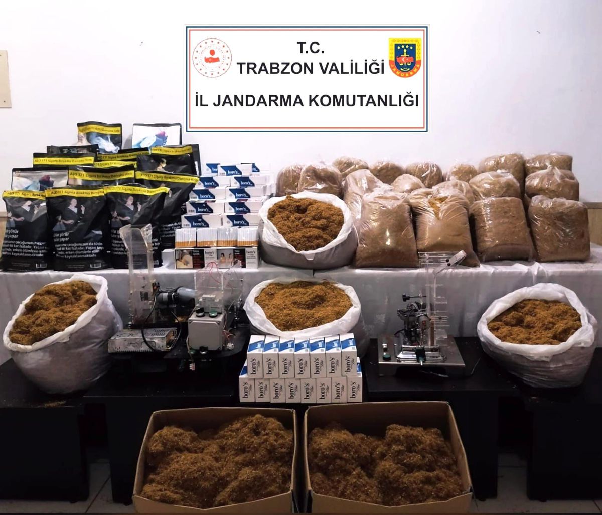 Son dakika haber... Jandarmadan kaçak sigara imalathanesine baskın