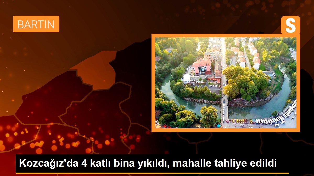 Kozcağız\'da 4 katlı bina yıkıldı, mahalle tahliye edildi