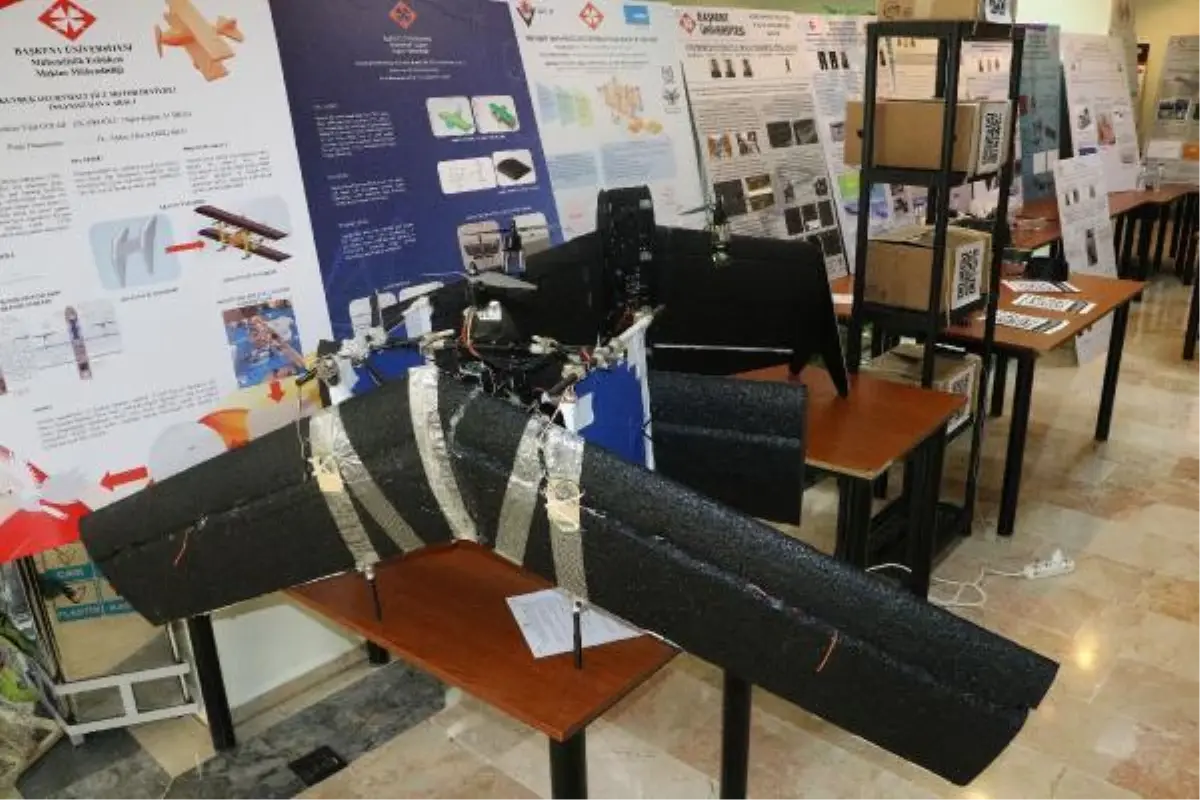 Üniversitelilerden afetlerde yardım çantası taşıyan insansız hava aracı