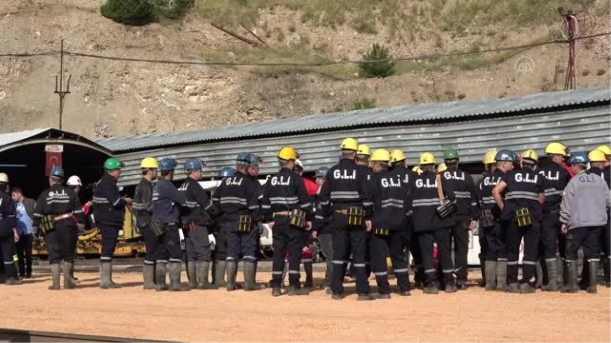 Yerin 140 metre altında maden kazası tatbikatı yapıldı