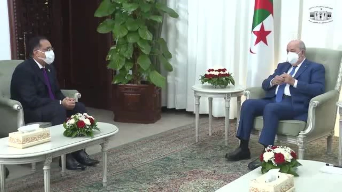 Cezayir Cumhurbaşkanı Tebbun, Mısır Başbakanı Medbuli\'yi kabul etti