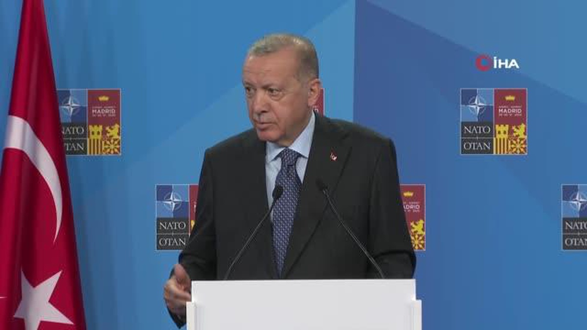 Son dakika haber: Cumhurbaşkanı Erdoğan, "(İsveç\'in teröristleri iadesi) İsveç, metne göre ele alacaktır, verecektir, vermeyecektir.