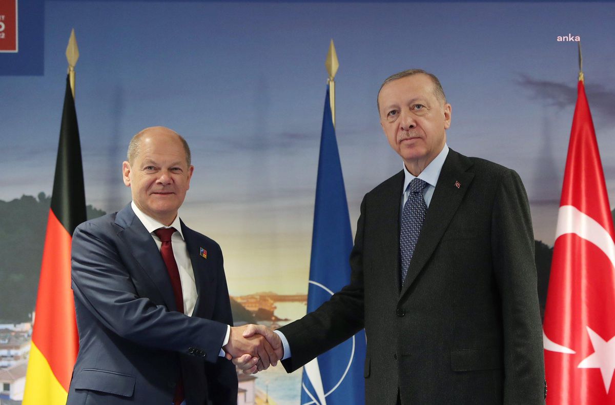 Cumhurbaşkanı Erdoğan, Almanya Başbakanı Scholz ile görüştü