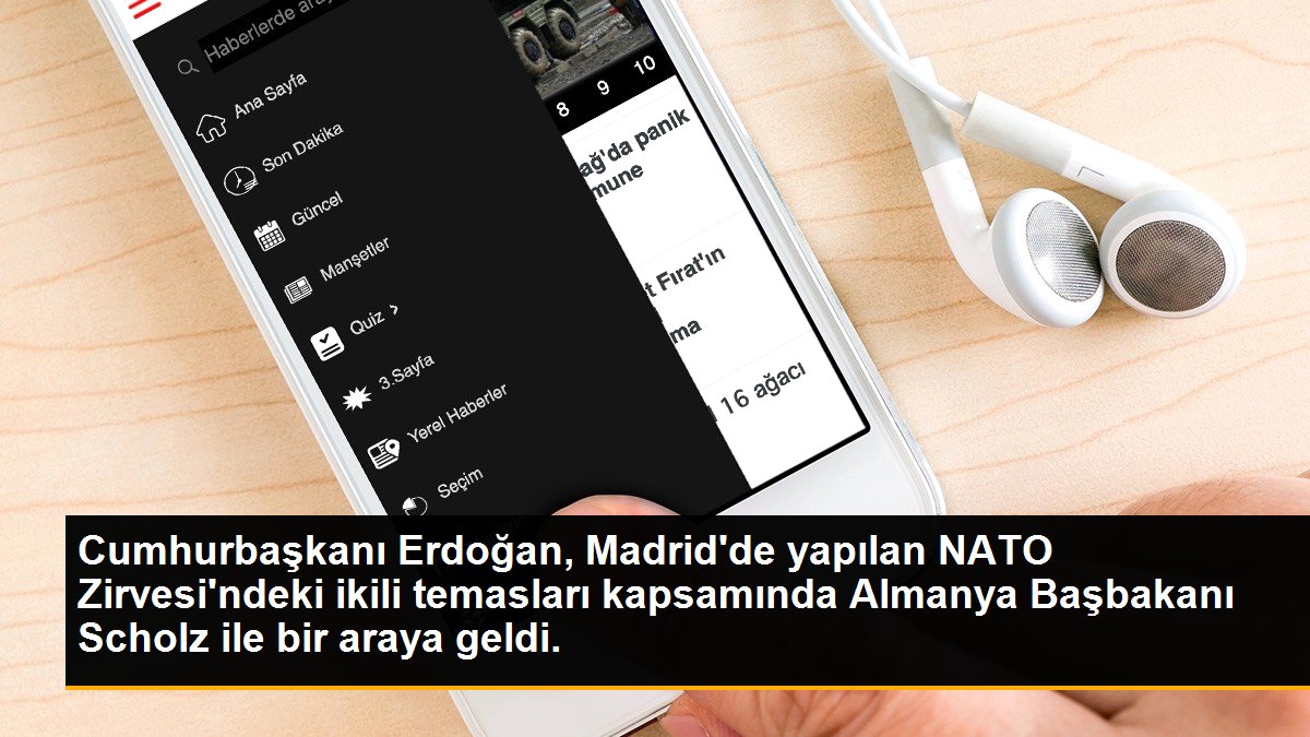 Cumhurbaşkanı Erdoğan, Madrid\'de yapılan NATO Zirvesi\'ndeki ikili temasları kapsamında Almanya Başbakanı Scholz ile bir araya geldi.