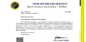 İnönü üniversitesi Spor Yöneticiliği bölümü akredite edildi