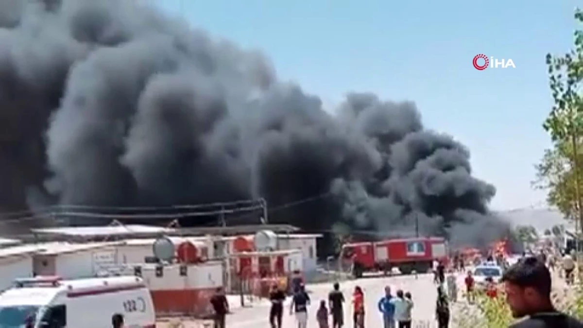 Irak\'ta göçmen kampında yangın
