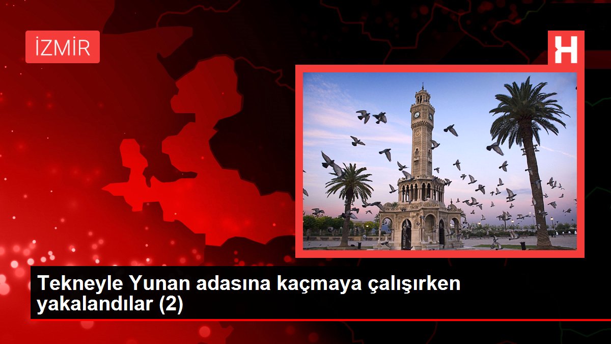 Tekneyle Yunan adasına kaçmaya çalışırken yakalandılar (2)