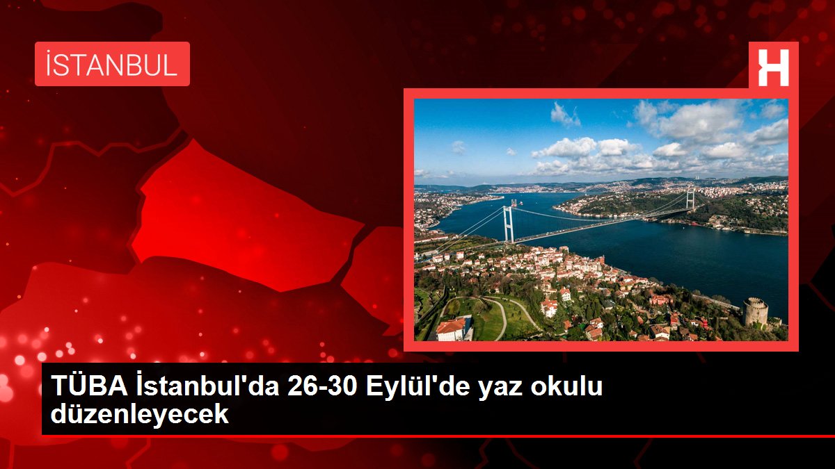 TÜBA İstanbul'da 26-30 Eylül'de yaz okulu düzenleyecek