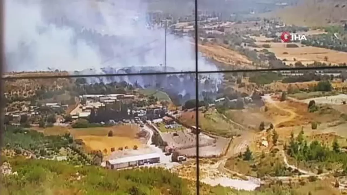 Çeşme'deki makilik alanda yangın