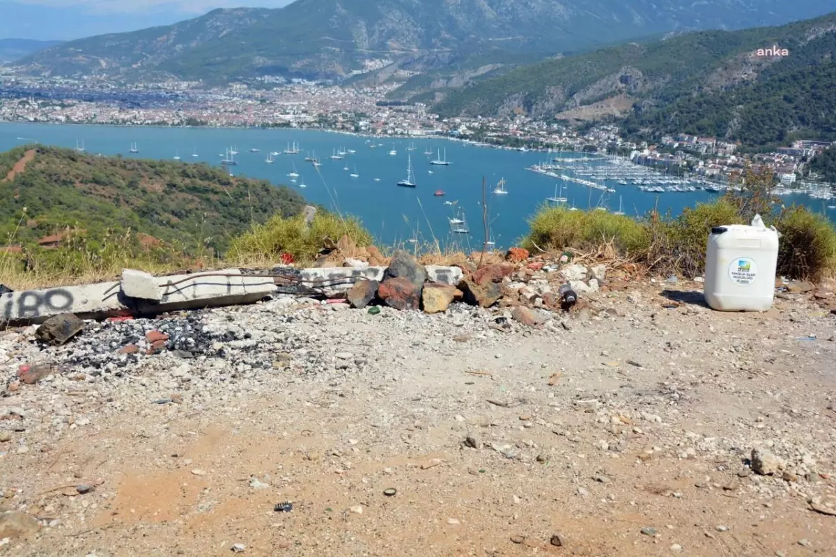 Son dakika haberleri: Fethiye Belediyesi\'nden Olası Yangınlara Karşı \'Bidonlu\' Önlem