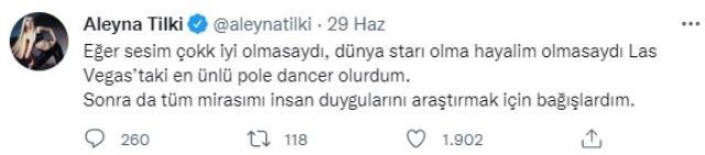'Sesim kötü olsaydı dansçı olurdum' diyen Aleyna Tilki, direk dans yaparken poz verdi
