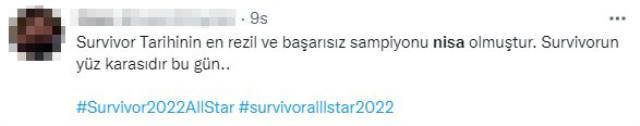 Survivor All Star şampiyonu Nisa Bölükbaşı, Twitter'da linç ediliyor: Hak etmedi