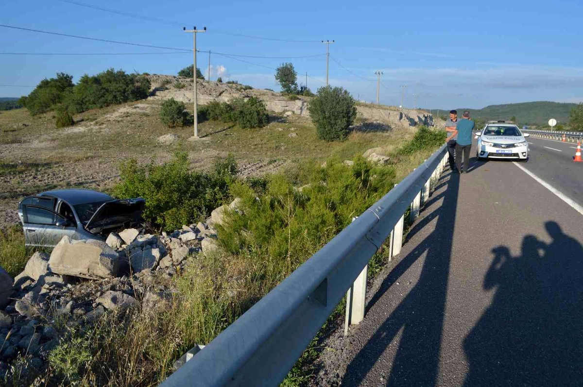 Tavşanlı-Kütahya karayolunda trafik kazası: 2 yaralı