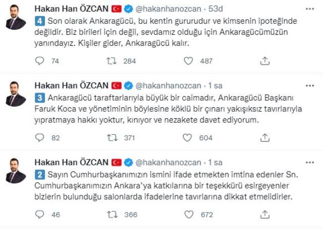 Ankaragücü Genel Kurulu'nda AK Partili il başkanı, ismi yanlış okununca salonu terk etti Ankaragücü Genel Kurulu'nda AK Partili il başkanı, ismi yanlış okununca salonu terk etti