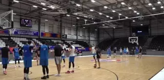 NEWCASTLE - A Milli Erkek Basketbol Takımı, Büyük Britanya maçı hazırlıklarını tamamladı
