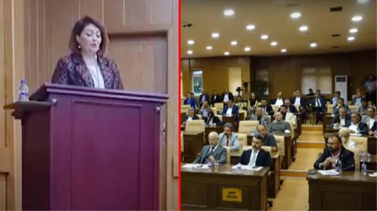 AK Partili Meclis üyesi Esra Yılmaz Mamak Belediyesi\'ni eleştirdi, salon bir anda karıştı