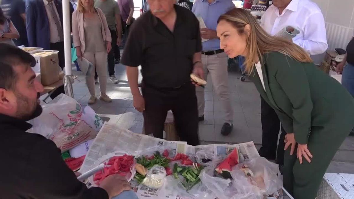 Aylin Nazlıaka'nın Sohbet Ettiği Vatandaş: 'Hububat Yiye Yiye Çoluk Çocuk Herkes Hububat Kafalı Oldu'