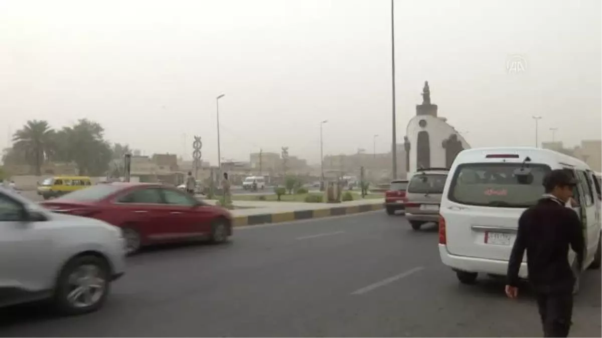 Irak'ta kum fırtınası
