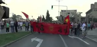 Kuzey Makedonya'da 'Fransa'nın Avrupa entegrasyonu önerisi' protesto edildi