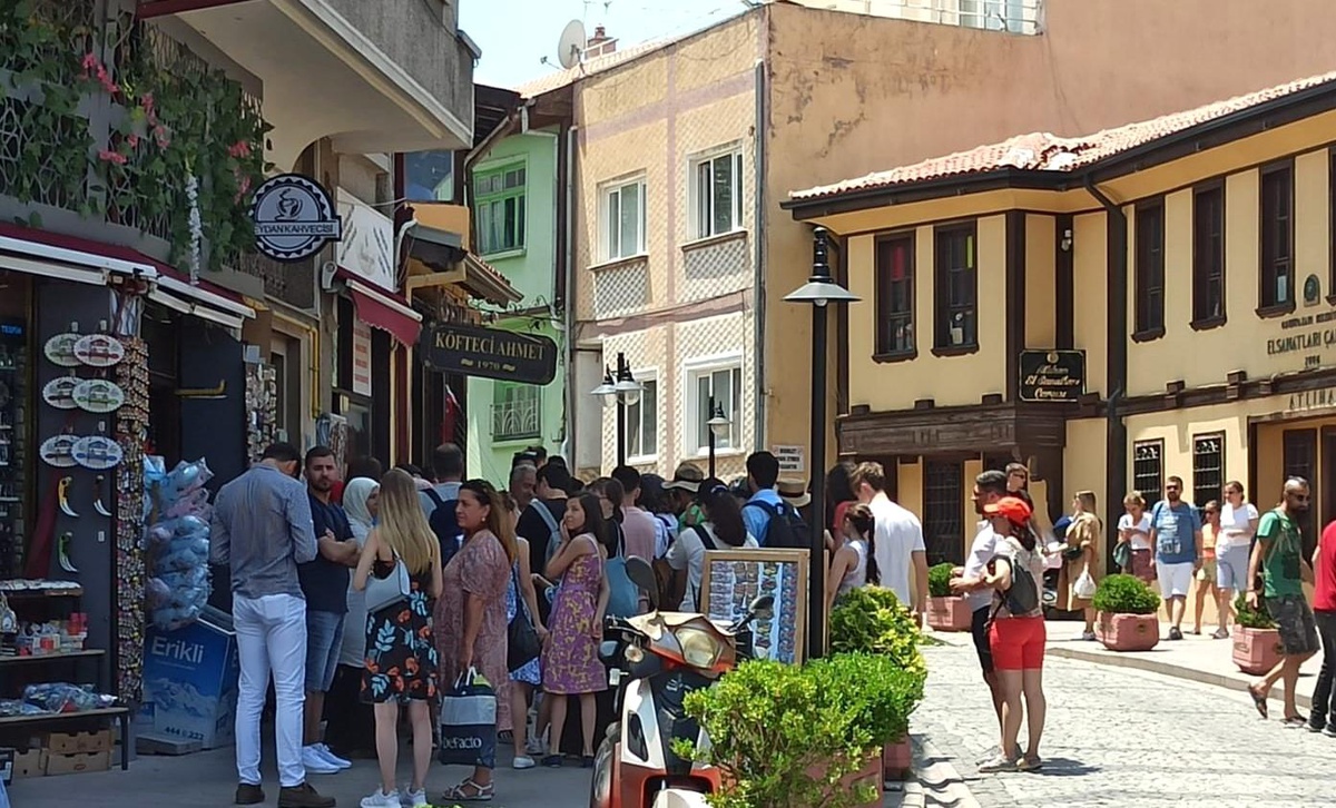 Tarihi bölgede hafta sonu yoğunluğu