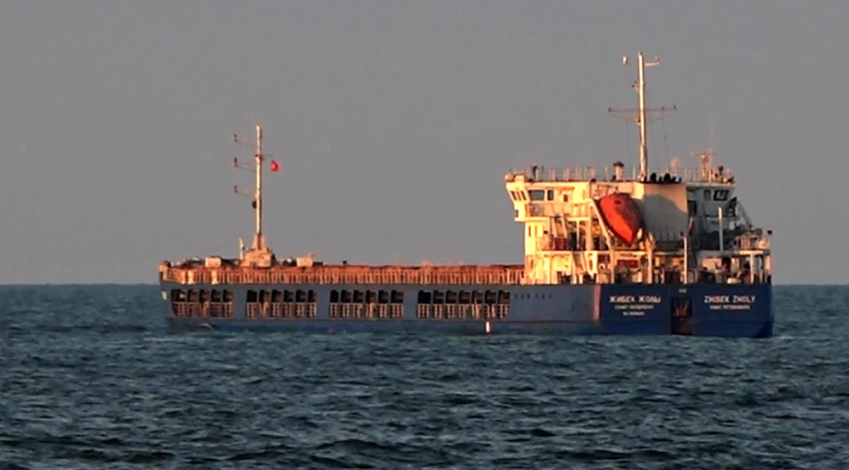 Ukrayna sahilinden hareket eden tahıl yüklü Rus gemisi Sakarya\'da demir attı