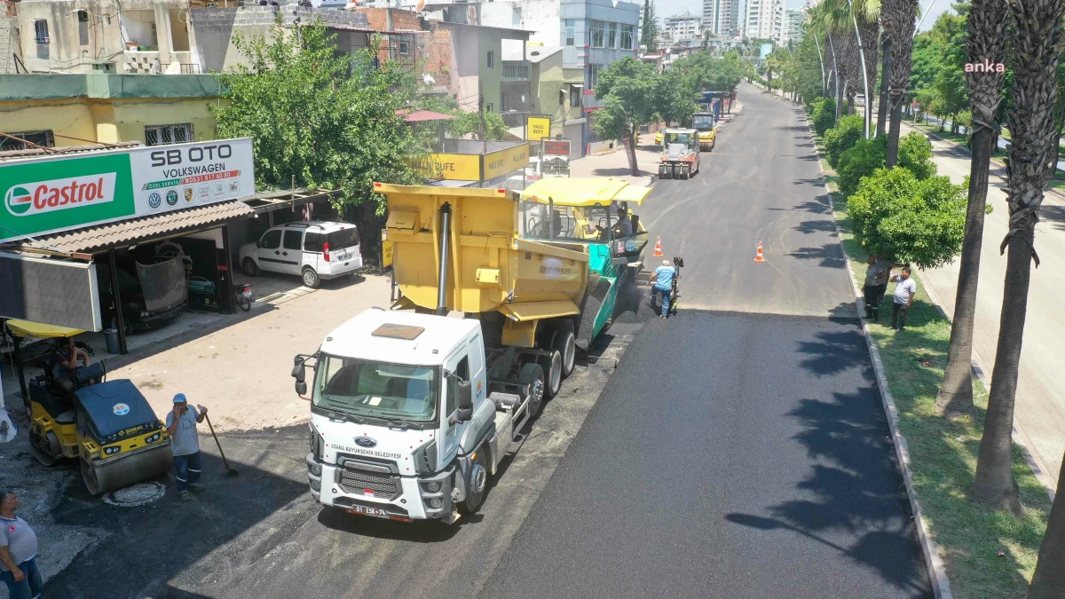 Adana Büyükşehir, Asfaltlama Çalışmalarına Hız Kattı