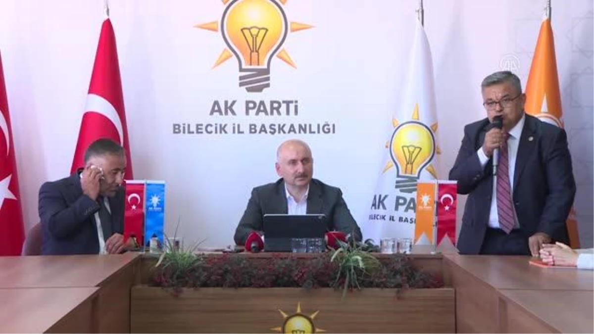 BİLECİK- Ulaştırma ve Altyapı Bakanı Karaismailoğlu, Bilecik\'te konuştu
