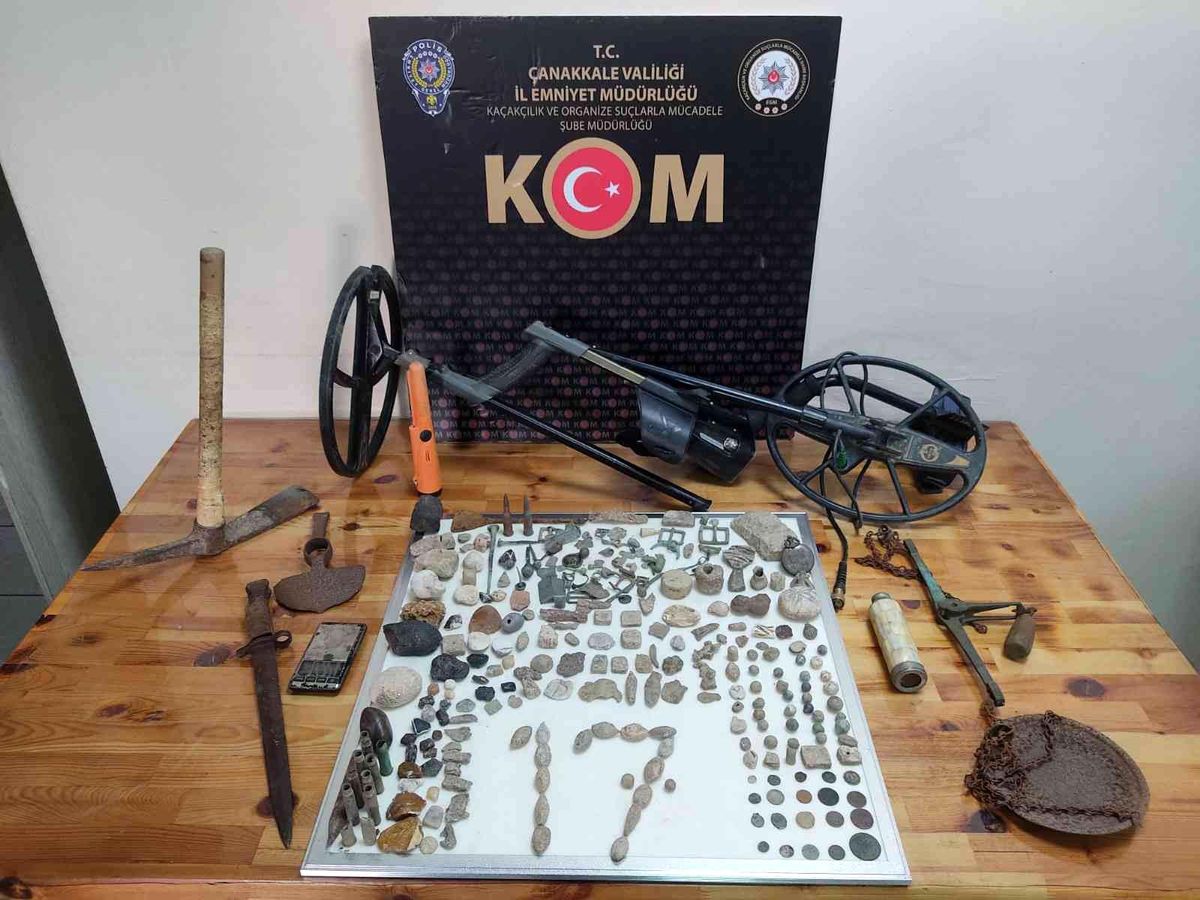 Çanakkale\'de tarihi eser operasyonu
