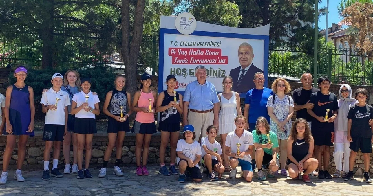 Efeler Belediyesi Tenis Turnuvası\'nda Ödüller Sahiplerini Buldu