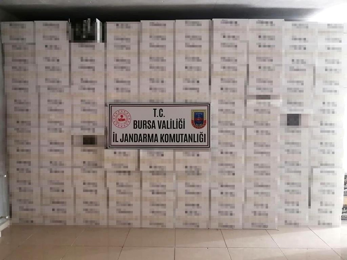 Jandarmadan yarım tonluk kaçak sigara operasyonu