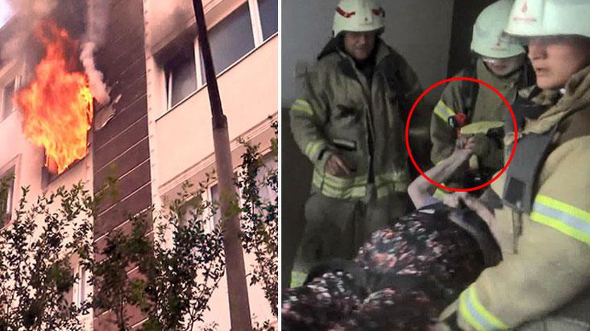 İstanbul'da alevlerin ortasında kalan 97 yaşındaki Alzheimer hastası kadın hayatta kaldı