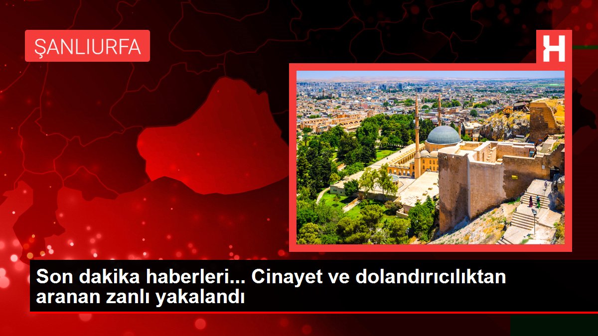 Şanlıurfa'da hakkında 10 yıl 2 ay hapis cezası bulunan hükümlü yakalandı