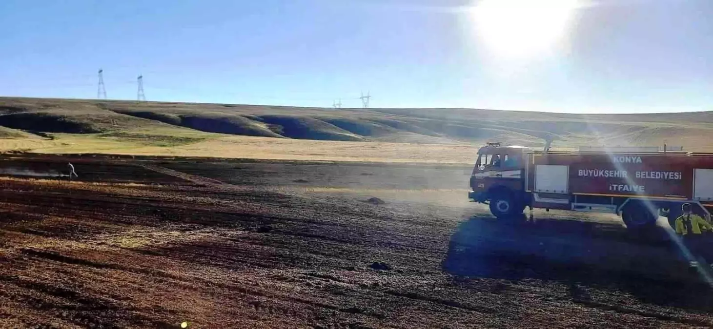Konya'da saman yangını