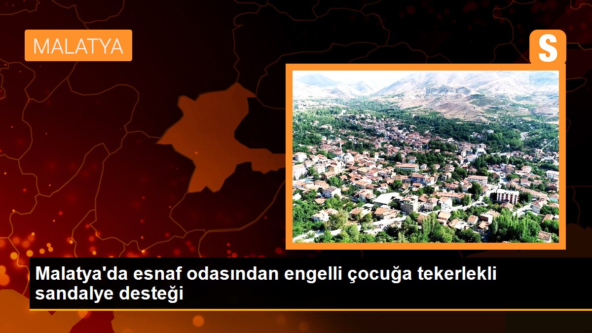 Malatya\'da esnaf odasından engelli çocuğa tekerlekli sandalye desteği